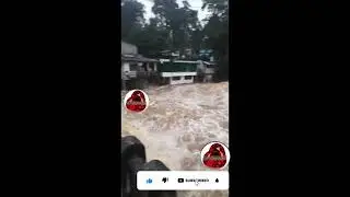 Rowdy kalugaga #rathnapura rathnapura flooding area