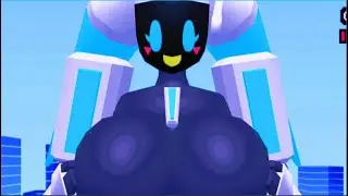 Now we fight...Hatsune Miku? [frog-vs-giant-robot-girl]  GAMEPLAY