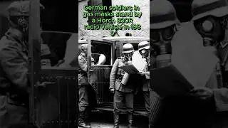Colorized WW2 Footage: Rare 1939 German Soldiers with Gas Masks  #ww2 #shorts #history