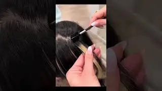 glue  hair extensions  very popular 😍🌹