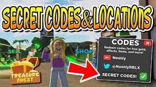 SECRET CODES AND LOCATIONS IN TREASURE QUEST!! (Roblox)
