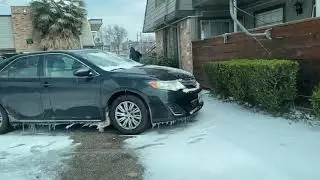 After a Snow Storm in Houston, Texas.