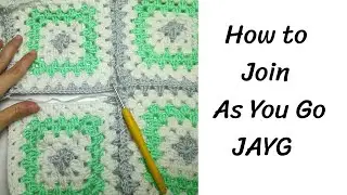 How to Join Granny Squares without Cutting the Yarn? (Continuous Join As You Go Method)