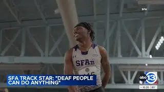 Stephen F. Austin University deaf track star Jarvis Anderson overcomes adversity through track and