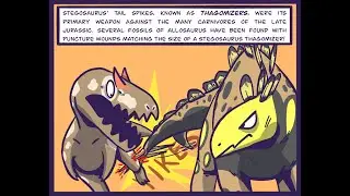 Факты о динозаврах: Стегозавр. Я — стегозавр! (Dinosaur Comic Dub) (Jurassic Comic Dub)