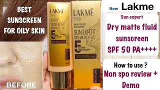 Lakme Sun Expert Dry Matte Fluid SPF 50++++ 🌞  | NEW LAUNCH 2025 | Lakme Sunscreen for oily skin