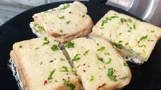 Simply put potato inside the bread! Best breakfast sandwich idea