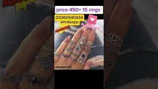 15 Trendy rings for Girls  #DARAZ #SHOPPING #CASH ON DELIVERY #VIRAL