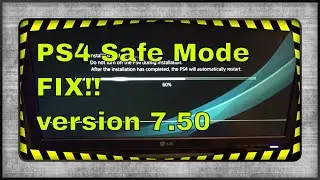 How to fix PlayStation PS4 Safe Mode, SU-41333-4, CE-34788-0, SU-41350-3, Version 7.50