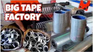 BIG TAPE FACTORY 😲 | Electrical tape manufacturing | waterproof tape | #factory #youtube #viral