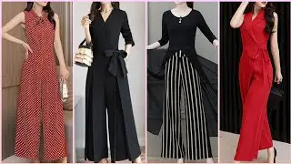 classy plaid flare pent ideas //Plazzo wide leg pants collection 2019