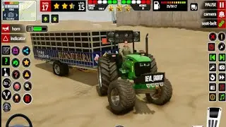 Offroad Tractor Driver 3D Farming Simulator - Tractor Cargo Mountain Driving - Android Gameplay #2