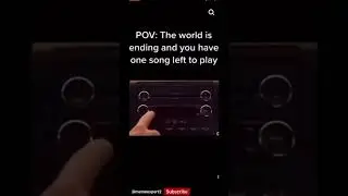 POV: the world is ending and you have one song left to play😔 #sad #worldendingmeme