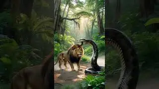 ⚔️ Lion vs Giant Anaconda | Epic Amazon Jungle Battle 🐍🦁