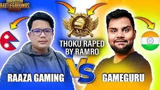 GAMEGURU SQUAD RAPED BY RAAZA GAMING || RAMRO VS THOKU   || 🇳🇵 vs 🇮🇳