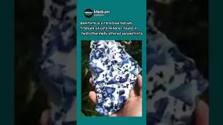 Barium titanium silicate mineral⛰️ #benitoite #mineralstones #bluestone #chemistryshorts #barium