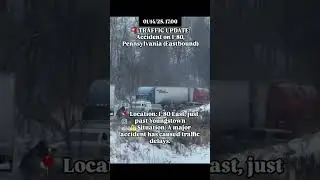 🚨 TRAFFIC UPDATE: Accident on I-80, Pennsylvania (Eastbound#I80 #Youngstown #Accident #TrafficUpdate