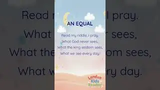 An Equal | Nursery Rhyme for Kids📚Read Aloud & Early Reading Practice