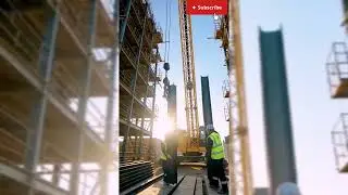 Tower Crane Construction Work | High-Rise Building Full Process | Heavy Machinery at Work #video 