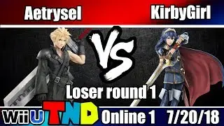 Smash 4 TheNintenDudes Online 1 - Losers round 1: Aetrysel (Cloud) vs. KirbyGirl (Lucina)