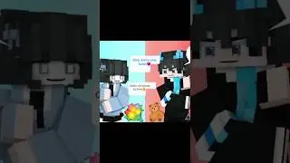 ROCK VS scissors #prisma3d #minecraft template ( tag. @elia_visy ) #animation