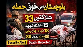 Balochistan Attack | 33 Martyred, 80 Terrorists Killed | Big Operation
