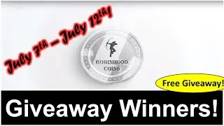 Robinhood Coins Giveaway Winners Announcement Week 53! Free Giveaway!