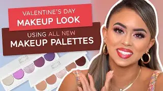 Valentine's Day Makeup Look, Using All New Makeup Palettes