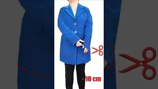 How to shorten jacket sleeves Miarti 🧵✂️