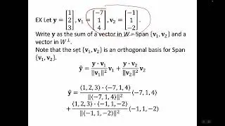 Orthogonal Projections