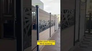 Don&lsquo;t build cement Garden Fence! Use Aluminium post+WPC Panels #privacyfence #BESTOO