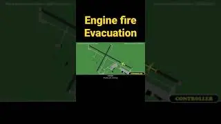 Engine fire. Evacuation on the runway. Spirit Atlantic City #shorts #aviation #atc #airplane