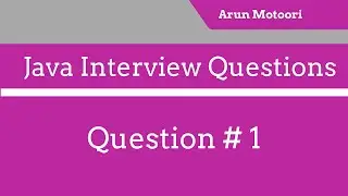 Java Interview Questions #1 - Is String a data type?