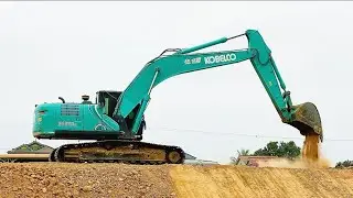 Is This The Coolest Excavator Trick Ever! Skillful Excavator Operators are Building Roads