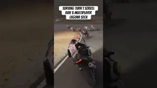 Part II of Surviving Turn 1 in #Ride5 #multiplayer #onlineracing #sportbikes #gaming #lagunaseca