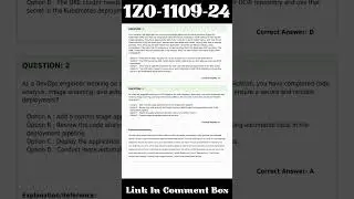 Oracle 1Z0-1109-24 Exam Questions | Oracle Cloud Infrastructure 2024 DevOps Professional