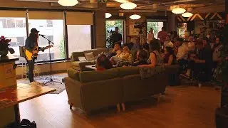 A little concert in an office space...