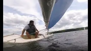 1978 Alcort Minifish Sailing - Lake Macbride, Iowa