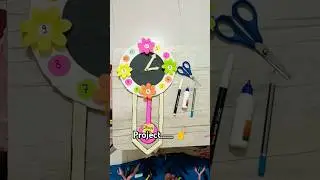 Project math 📐📊📚 #art # math project# class 4#artwork # art and craft# paper watch