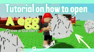 Tutorial on how to open a egg in grow a garden ! #growagarden 