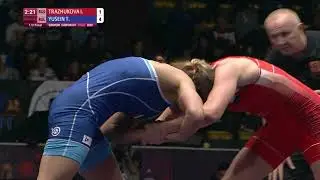 Полуфинал ЖБ 62 кг И.Тражукова (Россия) - Т.Усеин (Болгария)