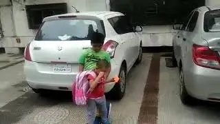 Kabir posing with the wind @ Cuffe parade, Mumbai...