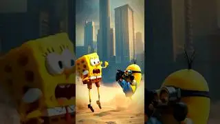 SpongeBob vs Minions #spongebob #minions  #funny