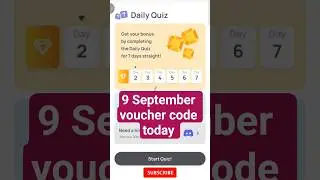 Xenea Wallet Voucher code 9 September || Xenea Wallet daily combo code Today #xeneadailyquiz #shorts