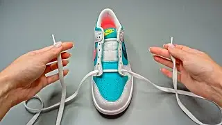 Как развязать кроссовки Nike Dunks за 5 секунд (лучший способ)