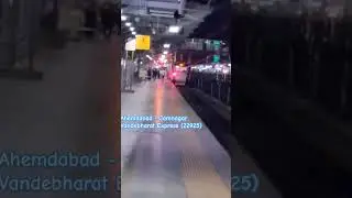 Ahemdabad To Jamnagar Vandebharat express At Rajkot #vandebharatexpress #jamnagar #ahemdabad #22925