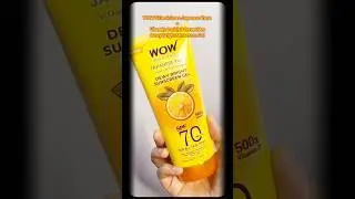 WOW Skin Science Japanese Yuzu + Vitamin C with 5 Ceramides Dewy Bright Sunscreen Gel#shorts #yuzu
