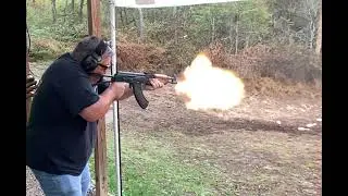2021 Draco AK 47 Full Auto Mag Dump in Slow Motion