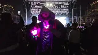 Stone spinning a Spark Orbit and Spark Handles at Mindchatter Proper NYE