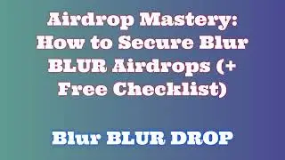 Grab Blur BLUR Airdrop for Free |  Discover Blur BLUR Airdrop Exchange Options